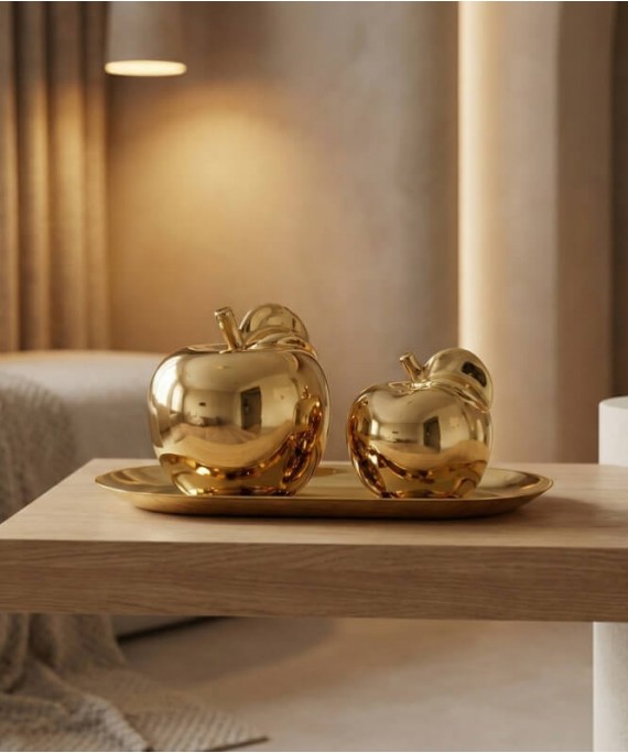 ZEYVE CERAMIC 2-PIECE APPLE SET TRAY 23x10x9cm